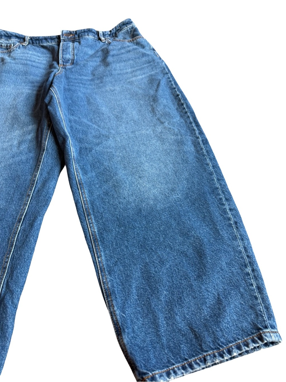 Rivete Loft Barrel Jeans Medium Wash Denim 100% Cotton Flattering Size 32 Womens - Picture 5 of 16